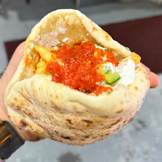 Cauliflower sourdough pocket.