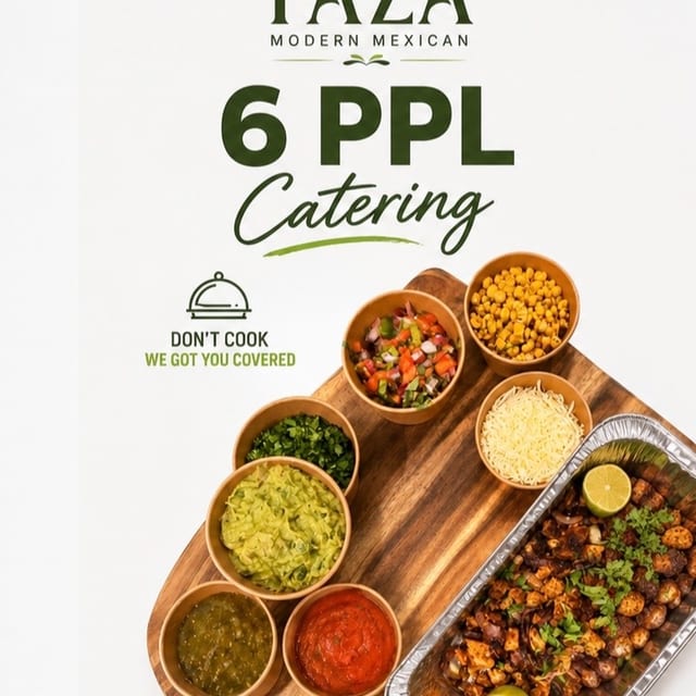 6 persons catering.